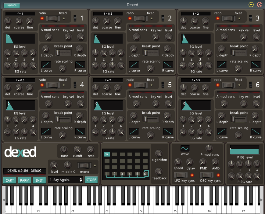 Dexed screenshot