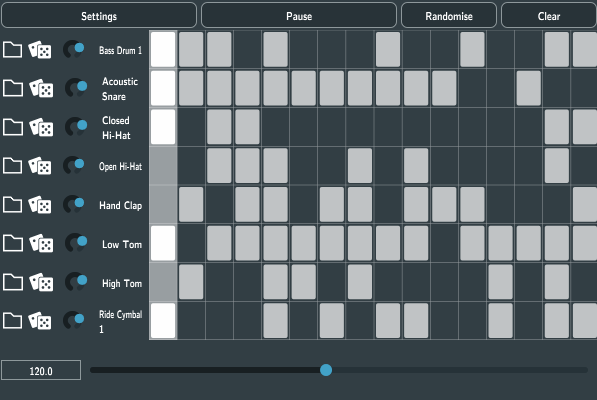 StepSequencerDemo screenshot